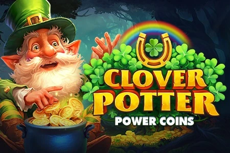 Clover Potter Magic Coins slot with leprechaun and Irish luck theme
