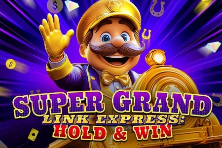 Super Grand Link Express: Hold & Win slot z postacią i pociągiem